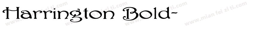 Harrington Bold字体转换